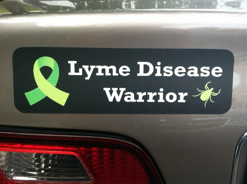 Lyme Disease Warrior Car Magnet image 1