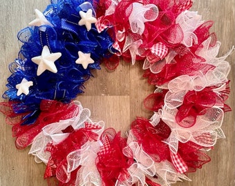 Patriotic Flag Wreath