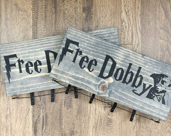 Free Dobby Wood Sign, Harry Potter House Elf, Laundry Room Sign, Sock Hanger, Lost Socks