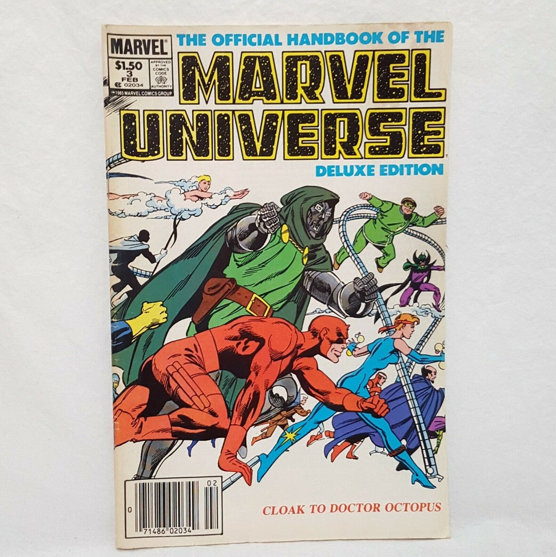 Official Handbook Marvel Universe Deluxe Edition Cloak To Etsy