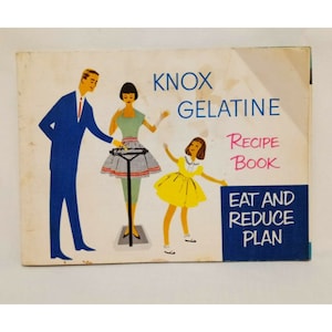 Knox Gelatine  Recipe Book Eat and Reduce Plan 1952 Vintage Special Diets