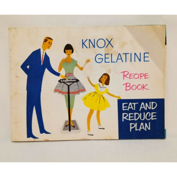 Knox Gelatine Recipe Book Eat and Reduce Plan 1952 Vintage Etsy
