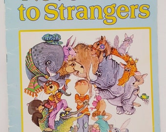 Never Talk to Strangers Paperback Book Golden Book Irma Joyce Animals 1967 Rhino