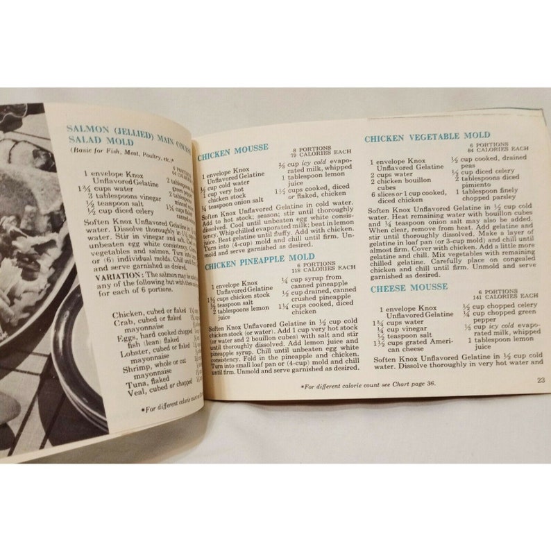Knox Gelatine Recipe Book Eat and Reduce Plan 1952 Vintage Etsy
