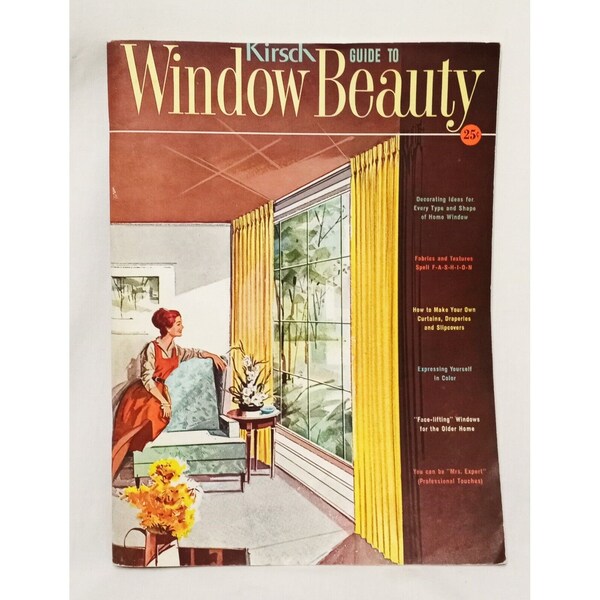 Window Beauty Mid Century Modern Home Décor Kirsch Guide 1961 Vintage