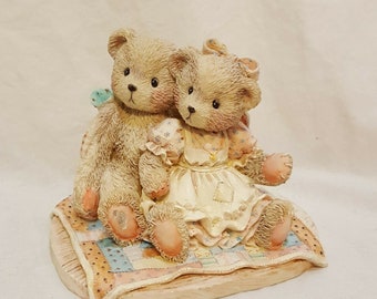 Cherished Teddies Nathaniel Nellie 1991 Enesco P Hillman 950513 Twice as Nice