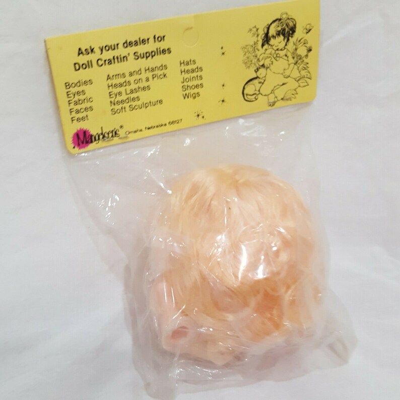 Doll Head Fat Boy with Hands 3 14 Old Stock Doll Craftin/' 161-91 Blond Hair