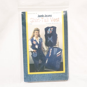 Junk Jeans Hemd Tail Weste Schnittmuster 1996 Größe S - 3X CB Nickels Uncut