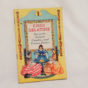 Charles B Knox Gelatine Recipe Book Desserts Salads Candies Frozen Dishes 1941