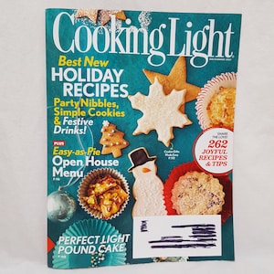 Cooking Light Magazine December 2011 Holiday Recipes Menu Cookies Christmas