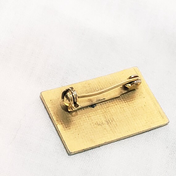 Rainbow Rectangle Lapel Pin 1" - image 3