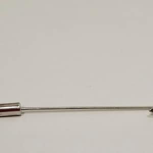 Arrow Stick Pin Silver Tone Vintage Costume Jewelry Clothing Fashion Accent 2.5&quot;