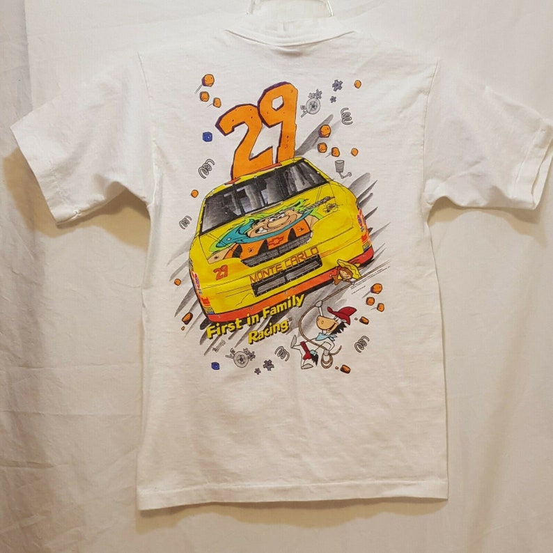 Cartoon Network Wacky Racing Tshirt Flinstones 29 NASCAR 1996 | Etsy