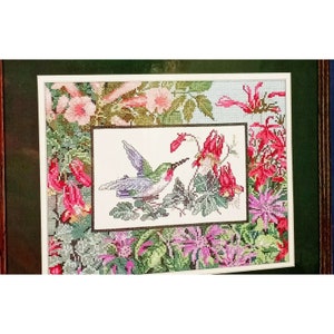 Hummingbird in Flight Cross Stitch Kit 3073 Needle Treasures Borderlines Birds