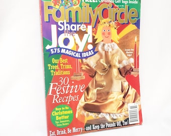 Family Circle Magazine Recipes Christmas Joy Dec 1995 Angel Crafts Décor Health