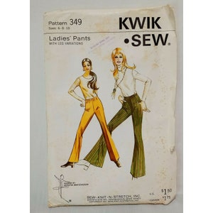 Ladies Pants Leg Variations Size 6 -8-10 Pattern 349 Kwik Sew Kerstin Martensson