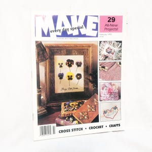 Leisure Arts Make Every Day Special Cross Stitch Crochet Crafts Magazine 1995