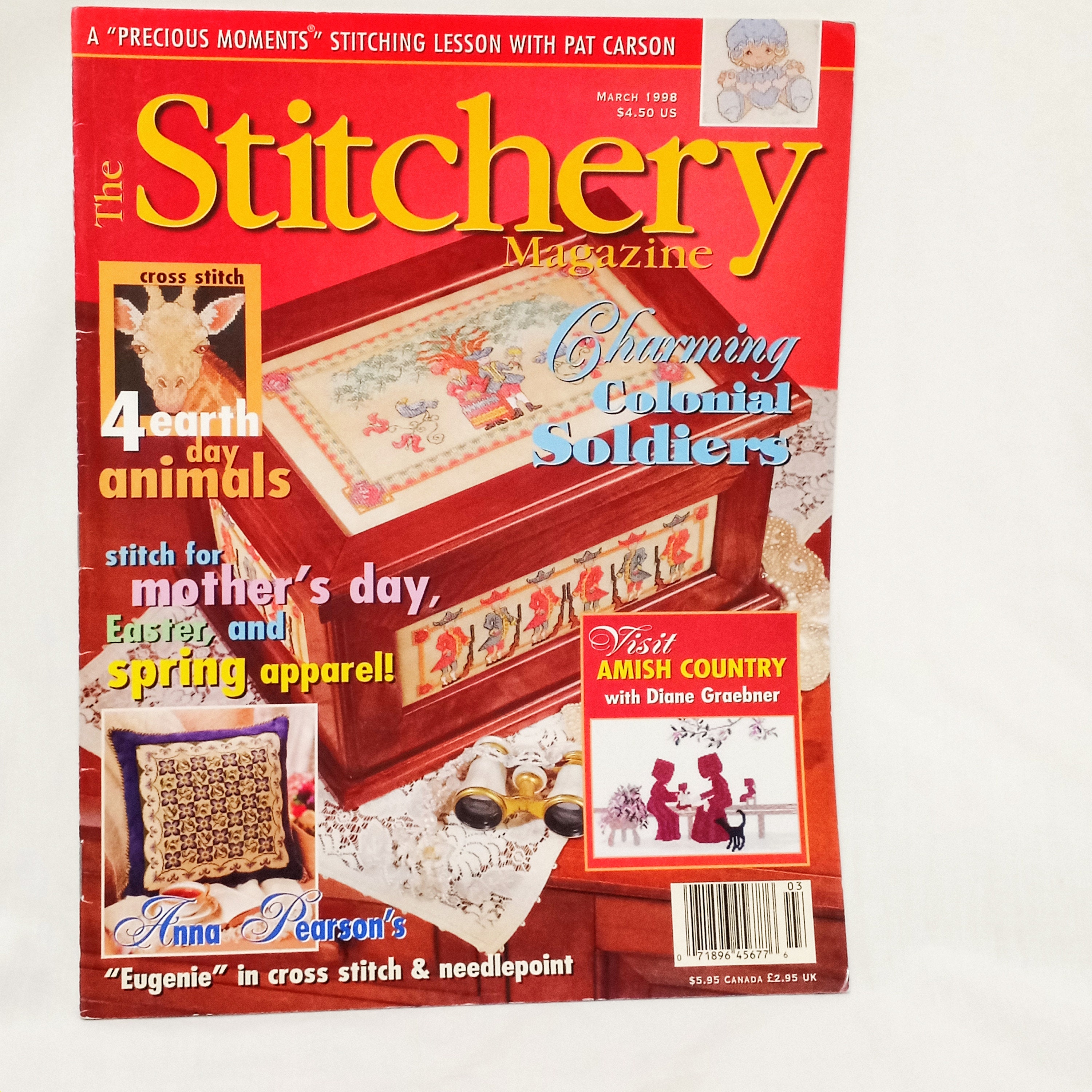 Magnetic Fabric Clips, as Featured in the World of Cross Stitching  Magazine. 