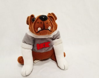 IKE Bulldog Ralston Purina Beanie Plush Stuffed Animal 4.5" Toy 1999 Advertising