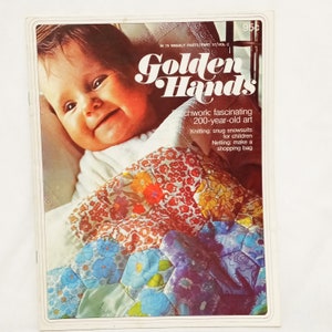 Golden Hands Magazine Patchwork Knitting Netting Part 17 Vol 2 Guide 70s