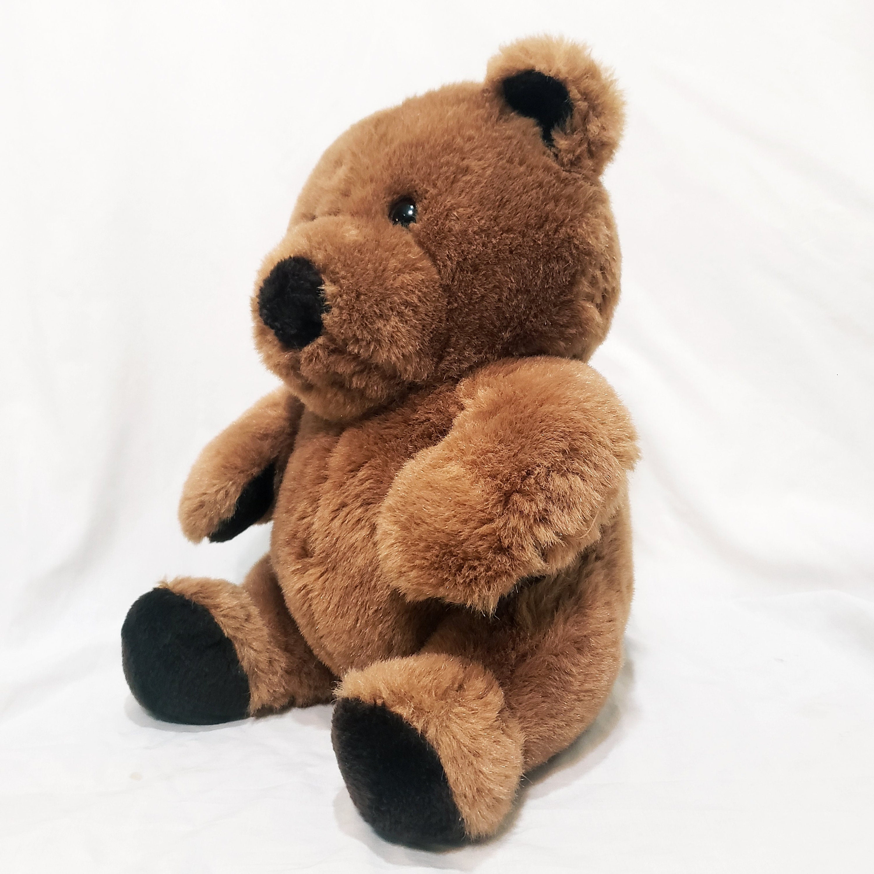 Teddy Bear Brown Sitting up 13" Plush Stuffed Animal Commonwealth - Etsy