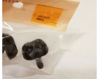 3 nez texturés noirs en plastique 3/4 « Animal Bear Chien Farci Fabrication de poupée artisanale