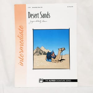Desert Sands Intermediate Piano Solo Sheet Music Leaflet Alfred 2003 Joyce Pease