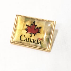 Canada Maple Leaf Hat Lapel Pin 1&quot;