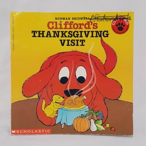 Cliffords Thanksgiving Visit Book  Paperback Scholastic Norman Bridwell 1993