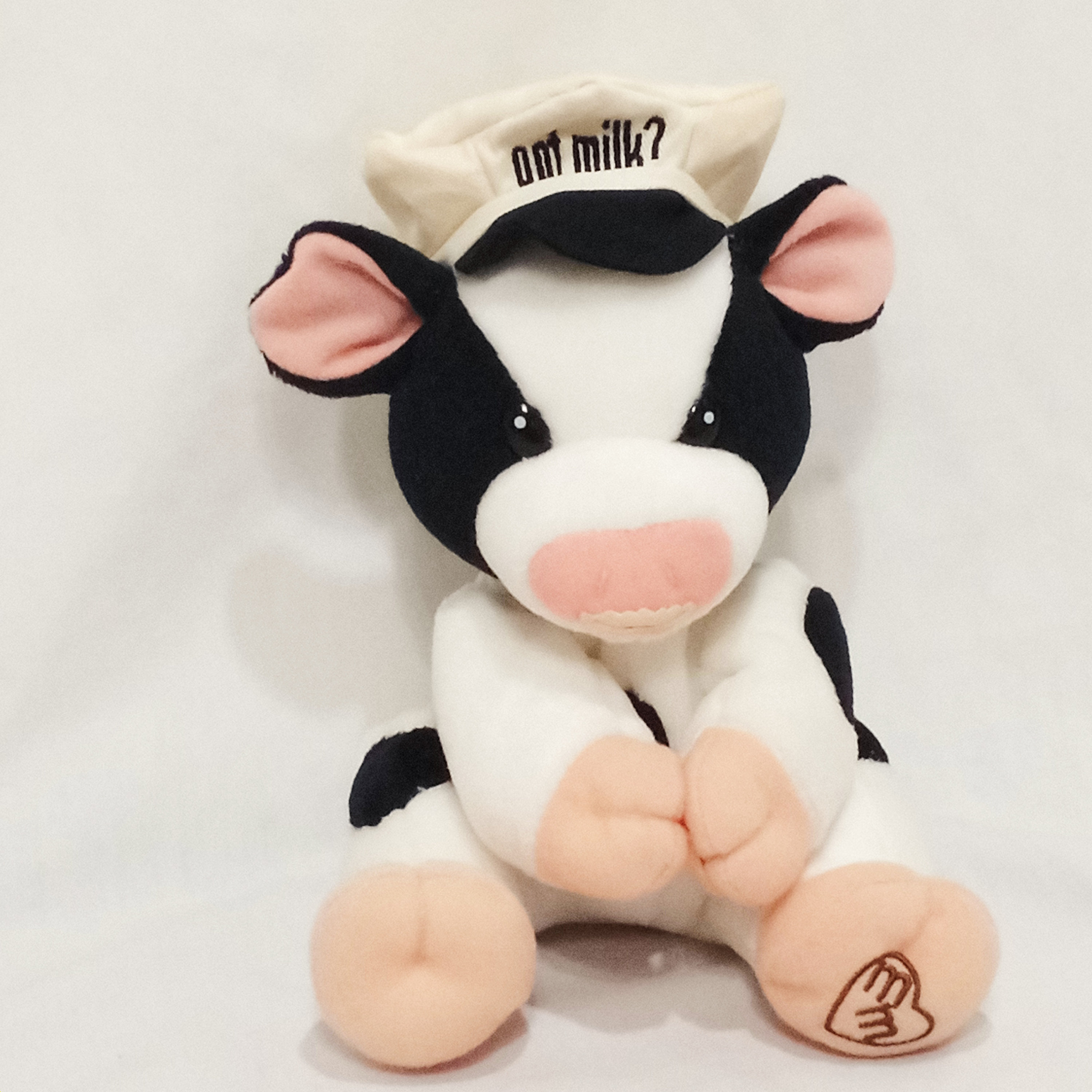 stuffed cow toy that moos