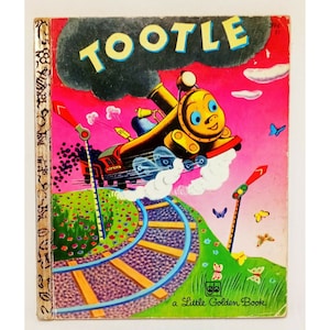 Tootle Train Hardcover Little Golden Book  1973 Story Locomotive