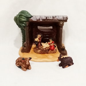 Nativity Manger Building Joseph Jesus Replacement Figurine Christmas 4 1/2&quot; Cow