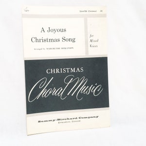 Fröhlichen Weihnachtslied Noten 1940 norwegische Carol Margrethe Hokanson