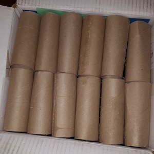 70 rolos de papel higiênico vazios, tubos, artesanato, projetos escolares de igrejas limpas