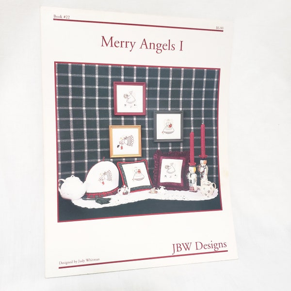 Merry Angels I Cross Stitch Leaflet 22 JBW Designs Judy Whitman 1996 Christmas