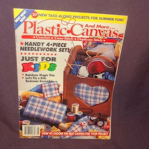 Plastic Canvas and More Magazine August 1993 27 Projects Rainbow Magic Trio