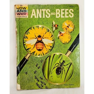 How and Why Ants and Bees Hardcover Book 1962 School Ex-Library Ronald N Rood