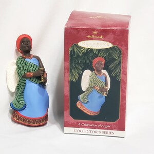 Celebration of Angels #3 Kwanzaa Ornament Hallmark 1997 5&quot; Patricia Andrews