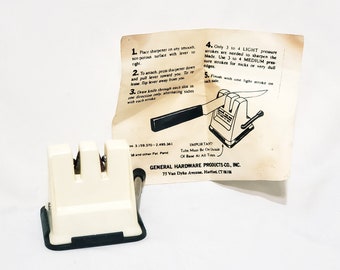 Knife Sharpener Vintage General Hardware Products Suction Bottom 2"