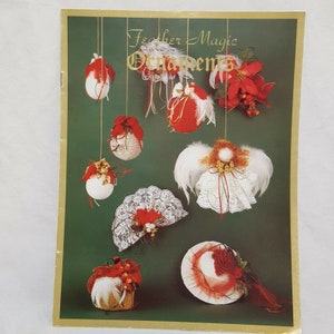 Enfeites Mágicos de Penas Fita de Renda de Natal Folheto Zucker 1994 Chapéu de Anjo