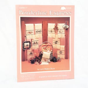 Ulotka Borderline Express Cross Stitch 17 Graph-it Arts Lynn Waters Busa Cat