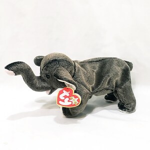 Elephant Trumpet Ty Beanie Babies Collection Plush Stuffed Animal 5&quot; 2000