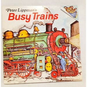 Busy Trains Paperback Book Peter Lippman 1978 Children Read To Me
