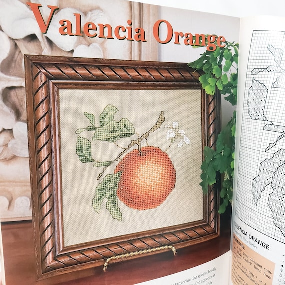 Just Cross Stitch Magazine Patterns Oct 2005 Fruit Tapestry Autumn