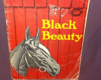 Vintage Black Beauty Paperback Book 1970 Educational Reading Service Horse