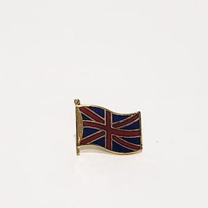 United Kingdom Great Britain Lapel Pin Enamel Red Blue Gold Tone 1/2&quot;