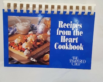Recipes from the Heart Cookbook The Pampered Chef 1997 Spiral Bound