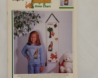 Jungle Pals Grow Chart Kruissteek Folder Boek Kleurenkaarten 30502 Giraffe