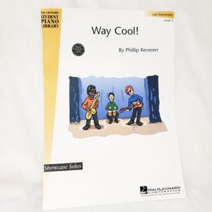 Way Cool Late Elementary Piano Solo Sheet Music Leaflet Hal Leonard 2003