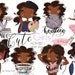 Stickers Girls, Planner Girls Icons, African American Girls, Painter, Knitting, Balerina, Coffee Break Stickers, Gamer Girl, Cute Girl Icons